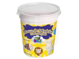 Massa de Modelar Com Argila 500g - Uti Guti