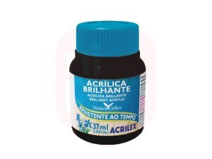 Tinta Acrílica Brilhante 37ml Preto 520 - Acrilex