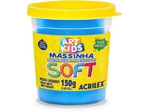 Massa de Modelar 150g Soft Azul - Acrilex