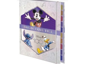 Fichário Universitário com fechamento em elástico Disney 100